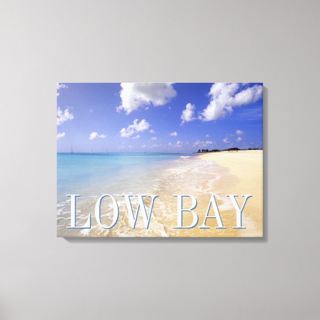 Toile Plage de Low Bay, Barbuda, Antigua (Recto)