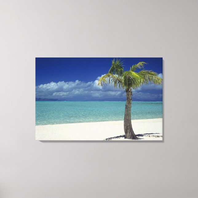 Toile Plage de Matira sur l'île de Bora Bora, 2 (Recto)