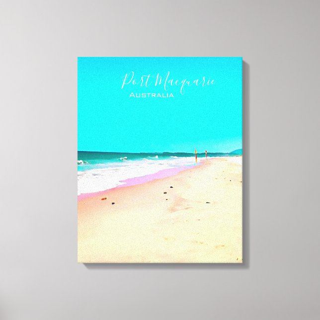 Toile Plage de Port Macquarie en Australie (Recto)