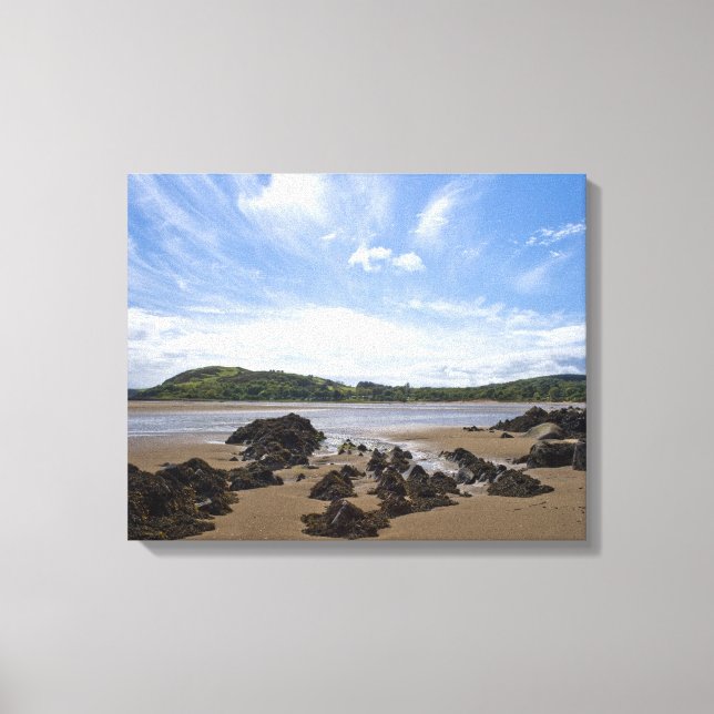 Toile Plage de Sandyhills, Écosse (Recto)
