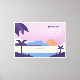 Toile Plage d'Hawaii