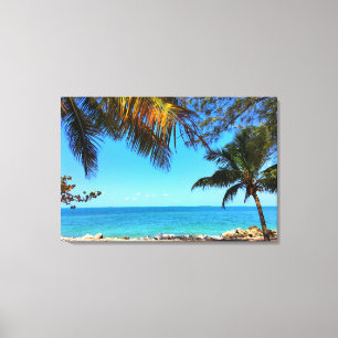 Toile Plage Floride Palmiers