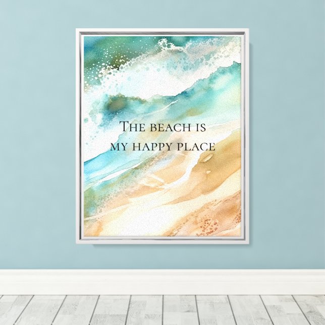 Toile Plage Océan (Insitu (Plancher de Bois))