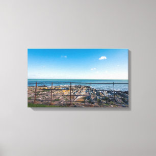 Toile Plage rocheuse en Irlande (Grystones)