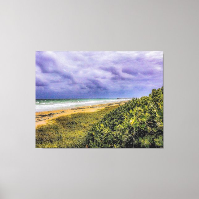 Toile Plage Stormy Jupiter (Recto)
