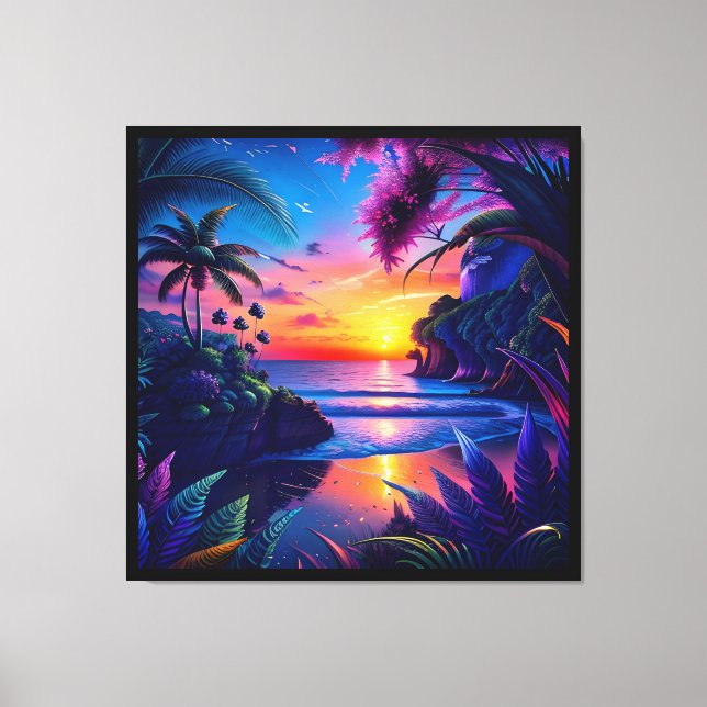 Toile Plage Tropicale Fantastique Deux (Recto)