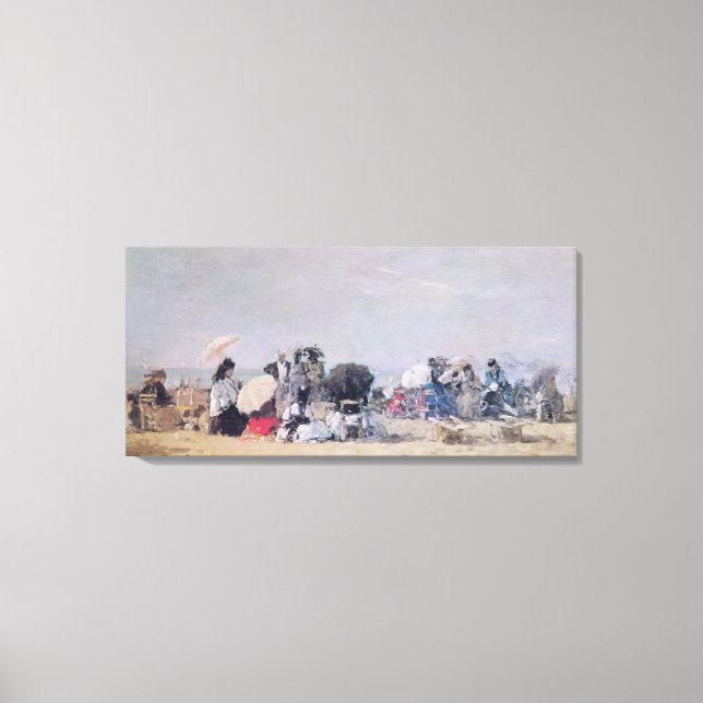 Toile Plage, Trouville, 1873 (Recto)
