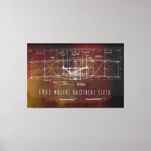 Toile Plan Avant Premier aéronef de vol habité