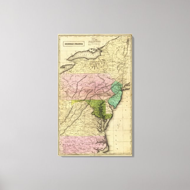 Toile Plan d'action des États du Moyen-Orient (Recto)