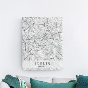 Toile Plan de Berlin Allemagne Imprimer