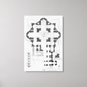 Toile Plan de la basilique de St Peter