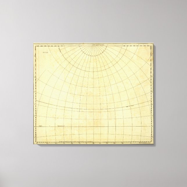 Toile Plan de l'Asie (Recto)