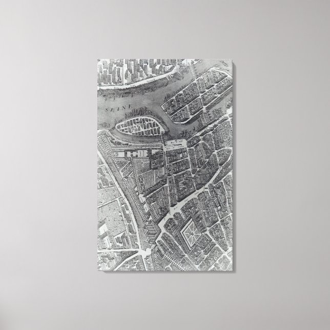 Toile Plan de Paris, connu sous le nom de Plan de Turgot (Recto)