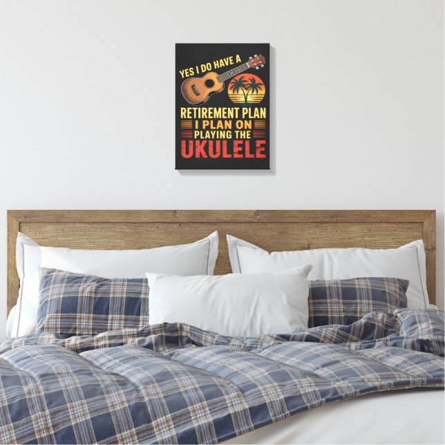 Toile Plan de retraite Ukulele Drôle (Insitu(Chambre))