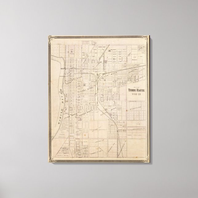 Toile Plan de Terre Haute, Vigo Co (Recto)