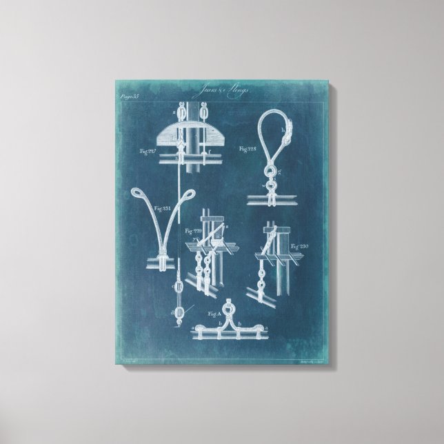 Toile Plan détaillé nautique IV (Recto)