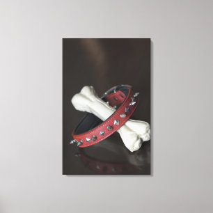 Toile Plan rapproché d'un collier d'animal familier et