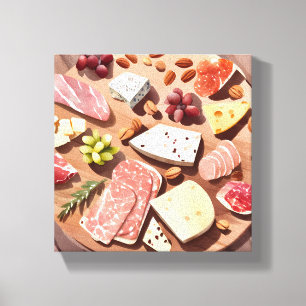 Toile Planche de charcuterie Cuisine et salle à manger