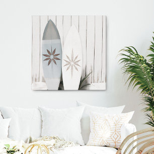 Toile Planche de surf côtier Photo Tropical Summer Canva