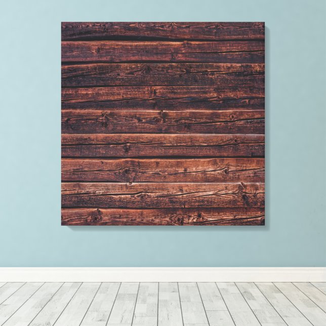Toile Planches de bois avec détails du grain, photo rapp (Insitu (Plancher de Bois))