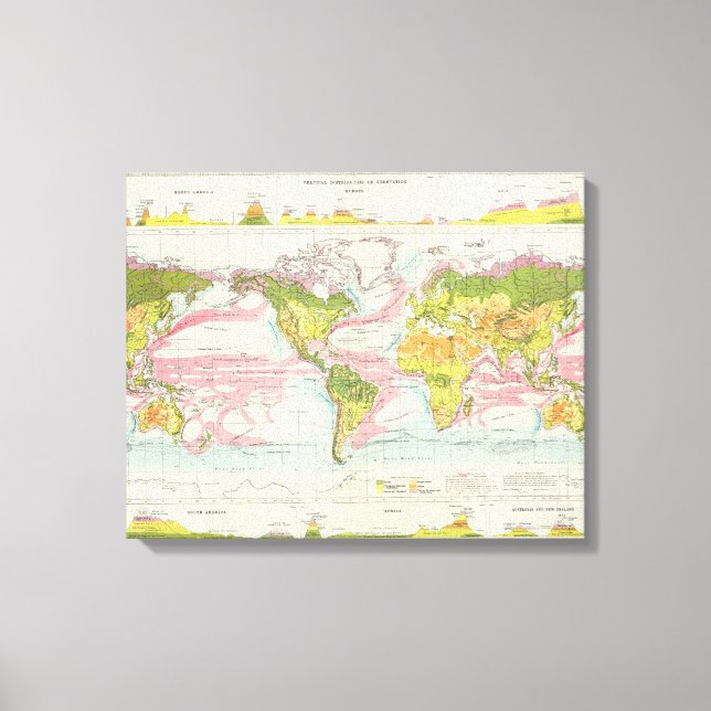 Toile Planète et courants océaniques Carte (Recto)