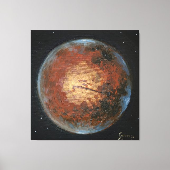 Toile Planète Mars (Recto)