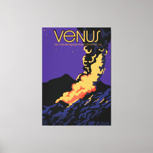 Toile Planète Vénus espace art