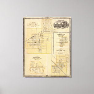 Toile Plans de Newton, ville de prairie