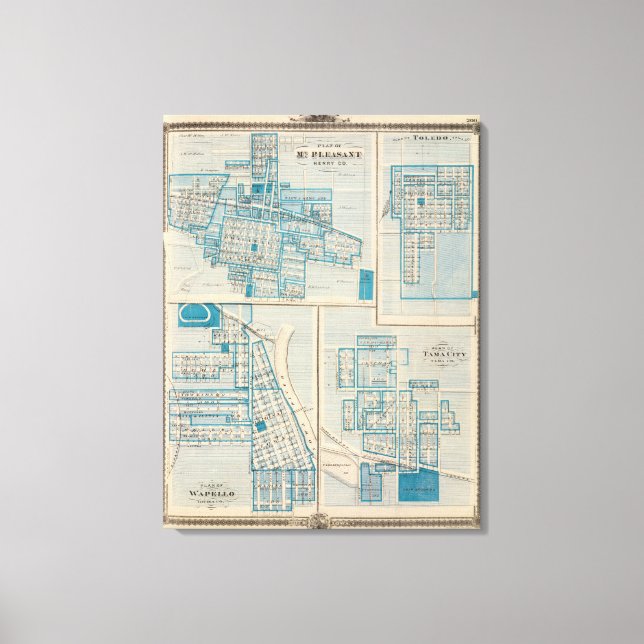 Toile Plans du Mont Plessant, Tolède (Recto)