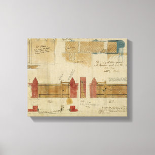 Toile Plans et altitudes pour la Chambre rouge, Bexley
