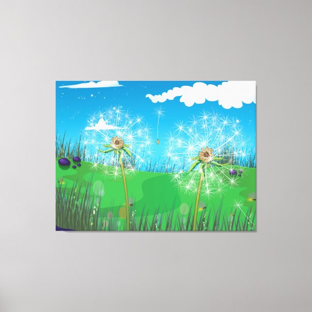 Toile Plante Dandelion (Recto)