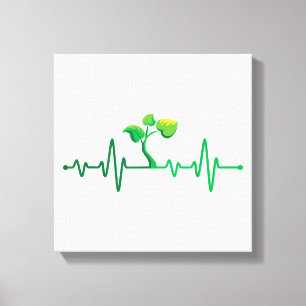 Toile Plante Heartbeat - Botany Botanist Gardening Plant