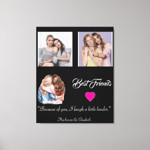 Toile Plaque de Cadeau de Grille de Photos des Meilleurs