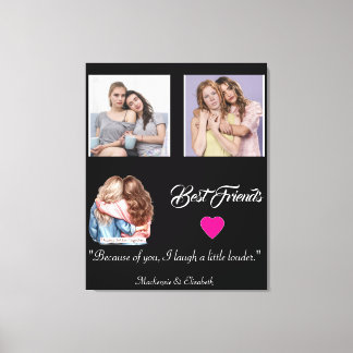 Toile Plaque de Cadeau de Grille de Photos des Meilleurs
