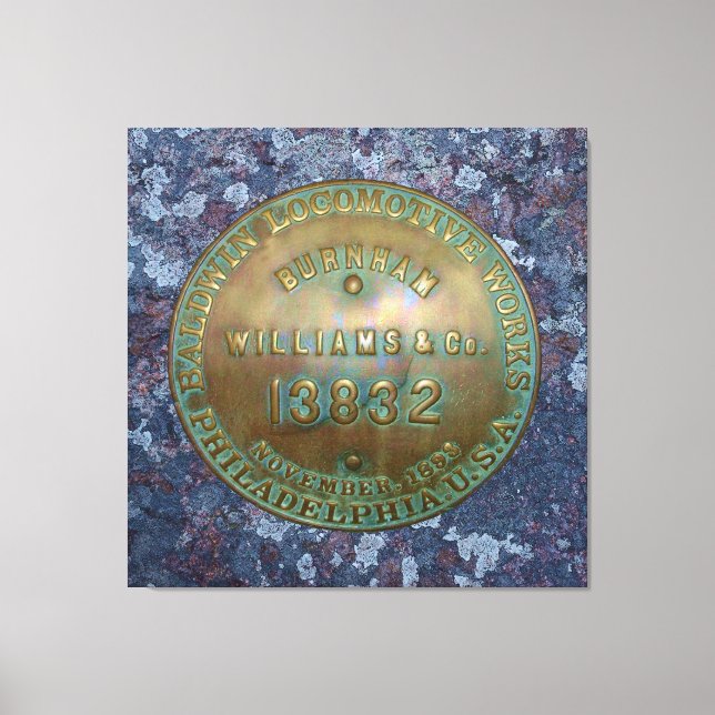 Toile Plaque de construction de locomotives à vapeur (Recto)