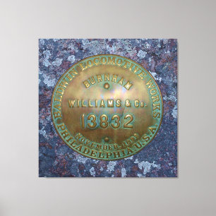 Toile Plaque de construction de locomotives à vapeur