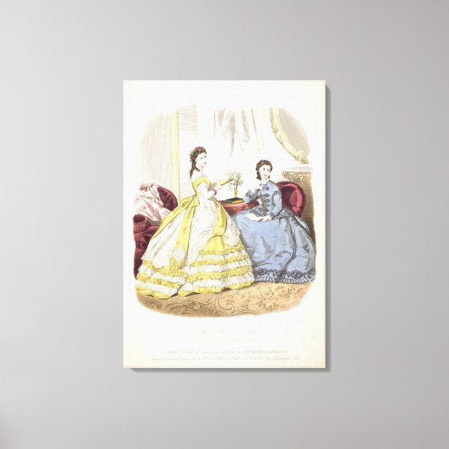 Toile Plaque de mode montrant des robes (Recto)