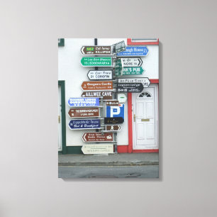 Toile Plaques de rue irlandaises