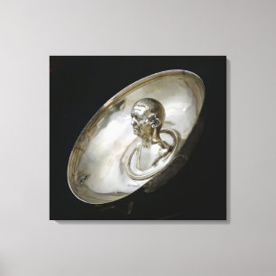 Toile Plat avec le buste d'un homme à l'intérieur