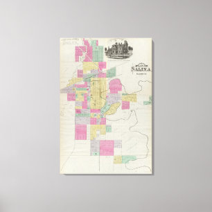 Toile Plat de la ville de Salina, Kansas
