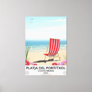 Toile Platja del Portitxol, Costa Brava, Espagne