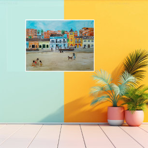Toile Playa de la Malvarrosa Peinture d'Alfred Fox
