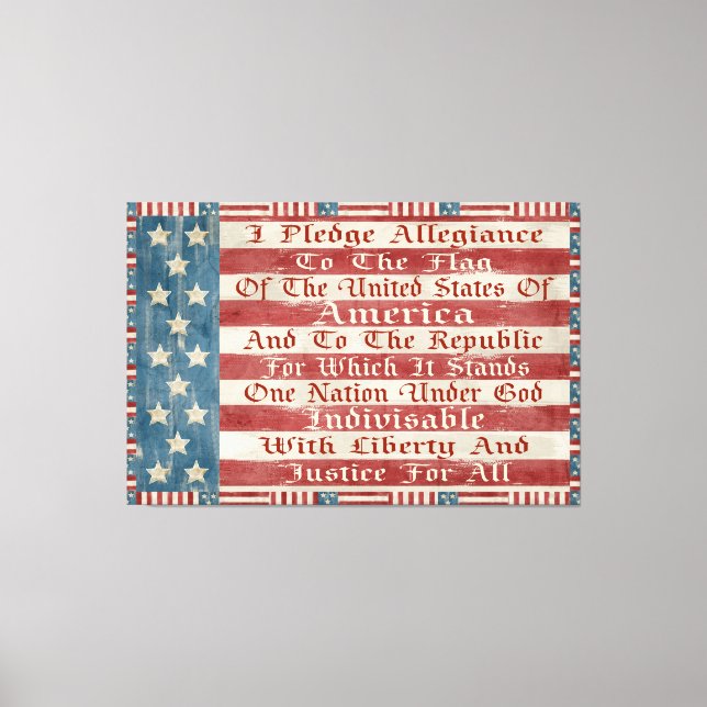 Toile Pledge d'Allegiance (Recto)
