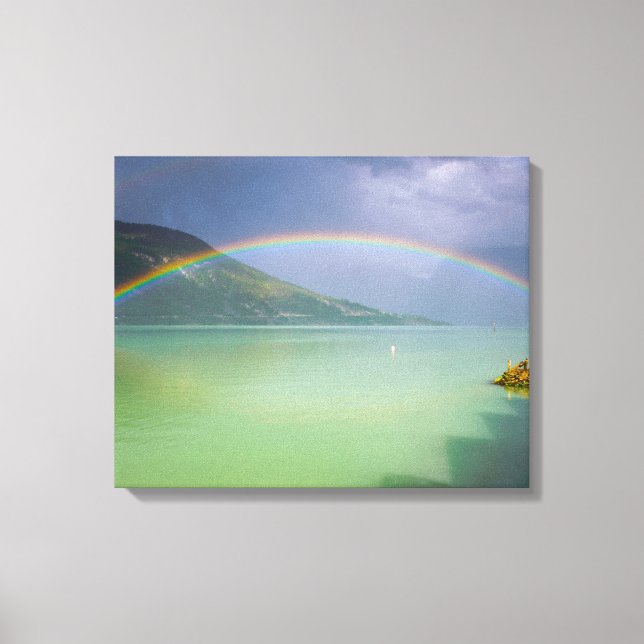 Toile Plein, double arc-en-ciel (Recto)
