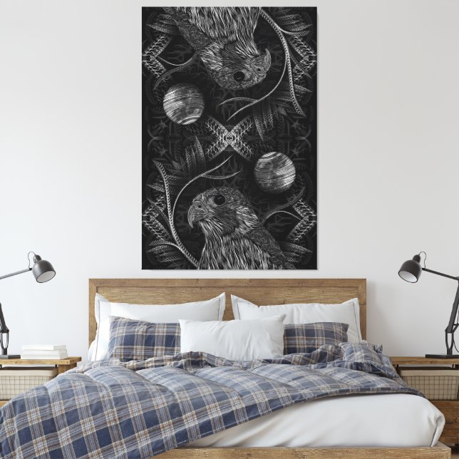 Toile Pleine lune de faucon (Insitu(Chambre))