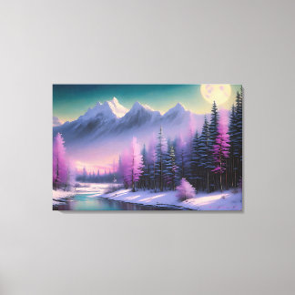 Toile "Pleine lune", par BarryDyar ©, Peinture Paysage