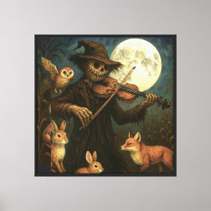 Toile Pleine lune Scarecrow Serenade
