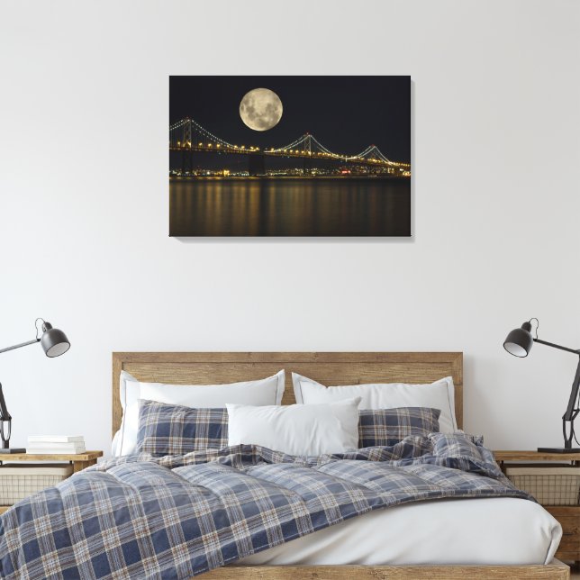 Toile Pleine lune sur le pont Bay (Insitu(Chambre))