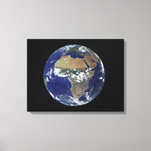 Toile Pleine Terre montrant l'Afrique et l'Europe