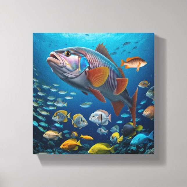 Toile Plongez dans les profondeurs : Explorez le monde e (Recto)
